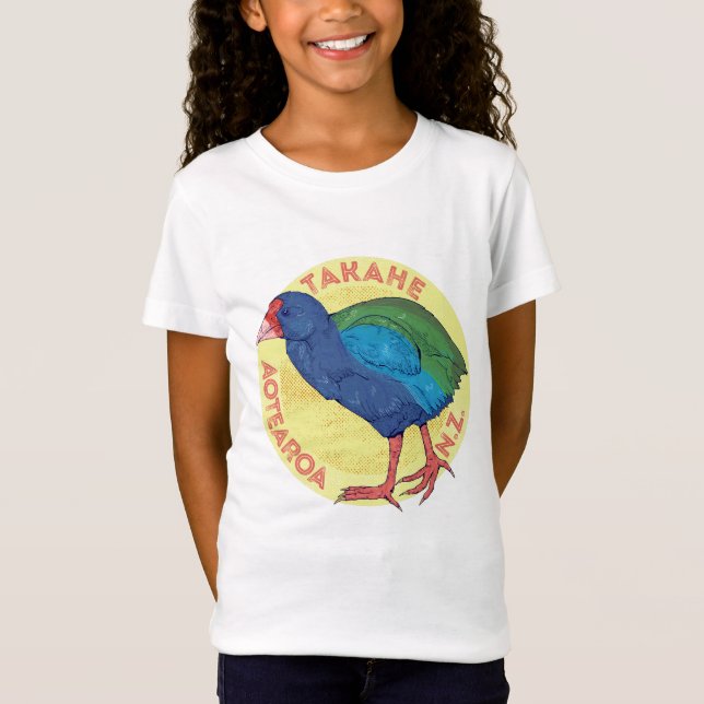 T-Shirt Oiseau de Takahe NZ (Devant)