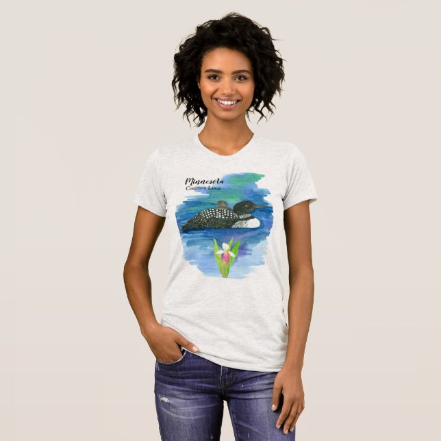 T-shirt Oiseau d'État du Minnesota Lion commun (Devant entier)