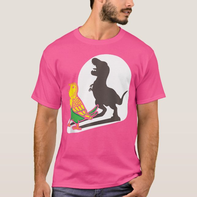T-shirt Oiseau Dinosaure Zookeeper Paléontologue Budgie Pa (Devant)