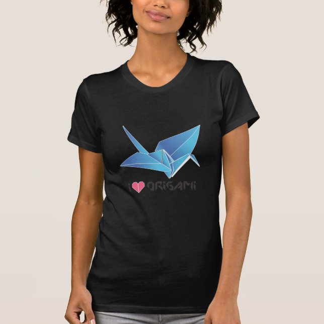 T-shirt oiseau d'origami (Devant)