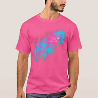 T-shirt Oiseau d'Origami Abstrait