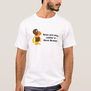 T-shirt Oiseau drôle au cerveau d'oiseau