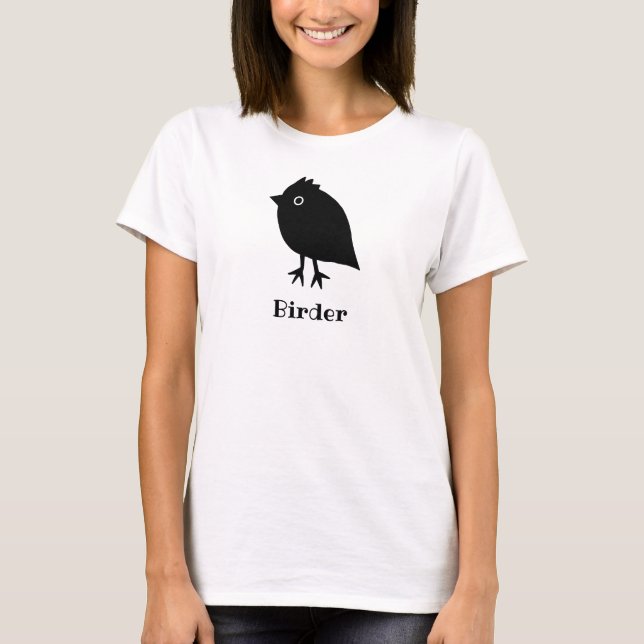 T-shirt Oiseau drôle de Birdwatcher Twitcher de Birder (Devant)