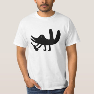 T-shirt Oiseau drôle jouant la musique drôle avec une