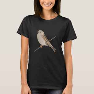 T-shirt Oiseau du Bruant sur une brindille