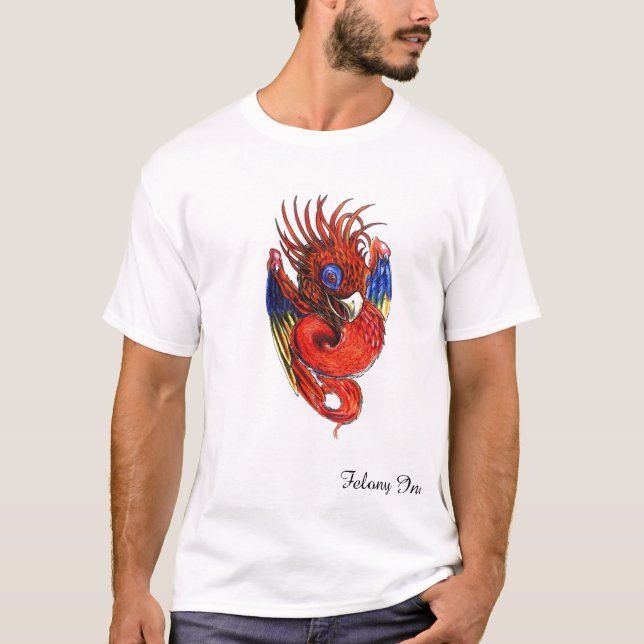 T-shirt Oiseau du feu de bébé (Devant)