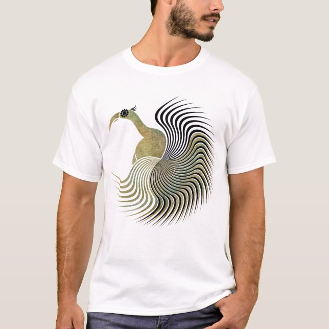 T-shirt Oiseau en spirale (Devant)
