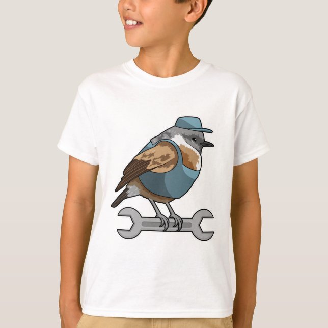 T-shirt Oiseau en tireur avec clé (Devant)