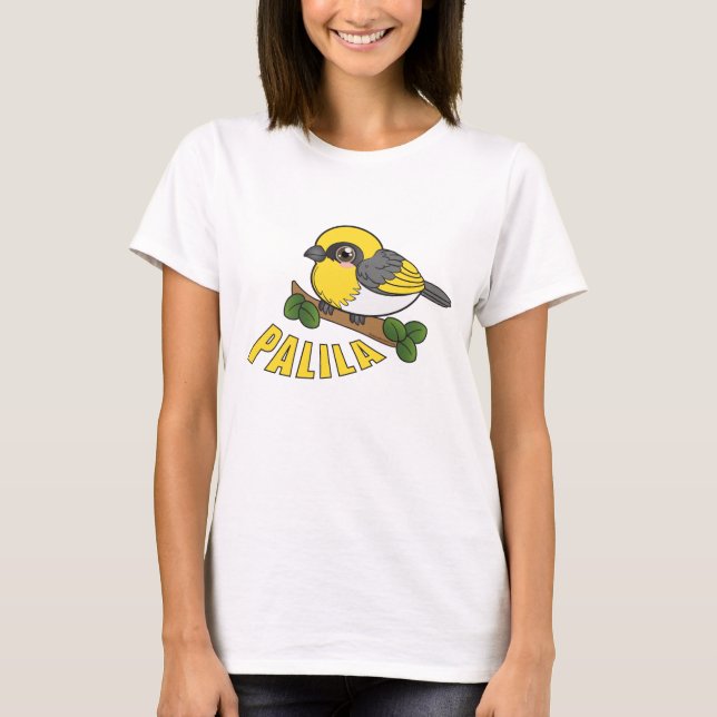 T-shirt Oiseau forestier de Palila Hawaii (Devant)