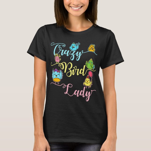 T-shirt Oiseau fou Lady Oiseau Oiseau Oiseau Observateur O (Devant)