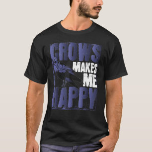 T-shirt Oiseau Gothique Corneille des animaux noirs 1