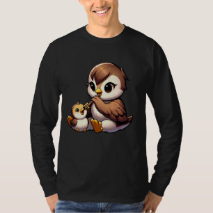T-shirt Oiseau Jouer Flûte Musicale Design Oiseau Lover Ou
