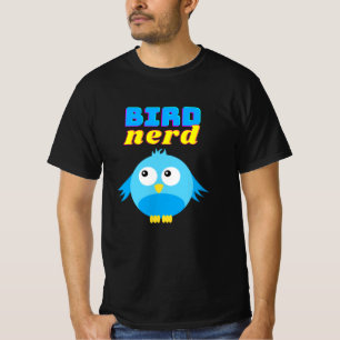 T-shirt Oiseau Nerd Oiseau Mousse drôle Oiseau