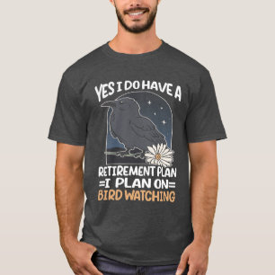 T-shirt Oiseau observer mignonne Oiseau Amour cadeau famil