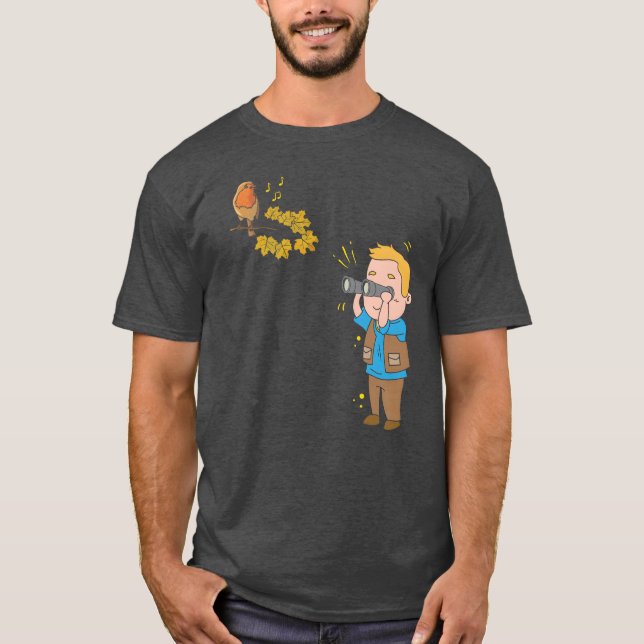 T-shirt Oiseau observer Ornithologistwitcher Cadeau cadeau (Devant)