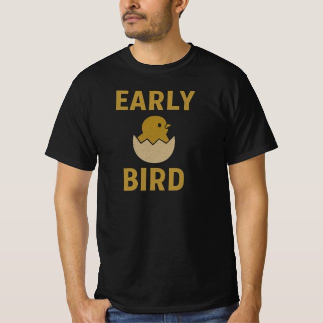 T-shirt Oiseau précoce (Devant)
