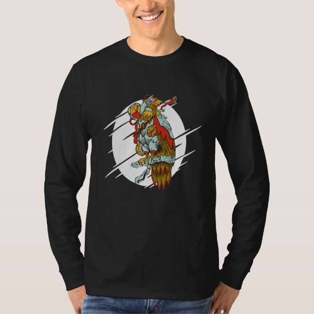 T-shirt Oiseau Steampunk Aigle mécanique 1 (Devant)