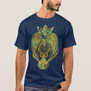 T-shirt Oiseau tribal d'or sur orignal