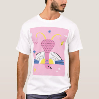 T-shirt Oiseau tropical Abstrait : Vintage lumineux.