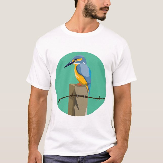 T-shirt Oiseau vectoriel NZ (Devant)