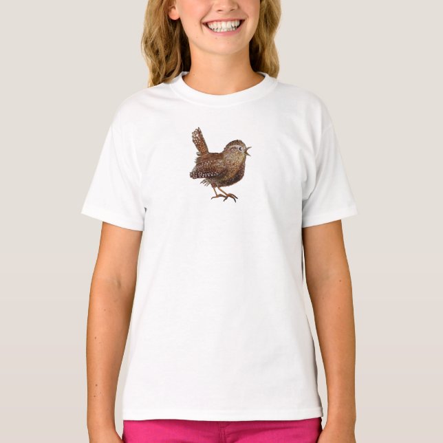 T-shirt Oiseau Wren (Troglodytes Troglodytes) (Devant)