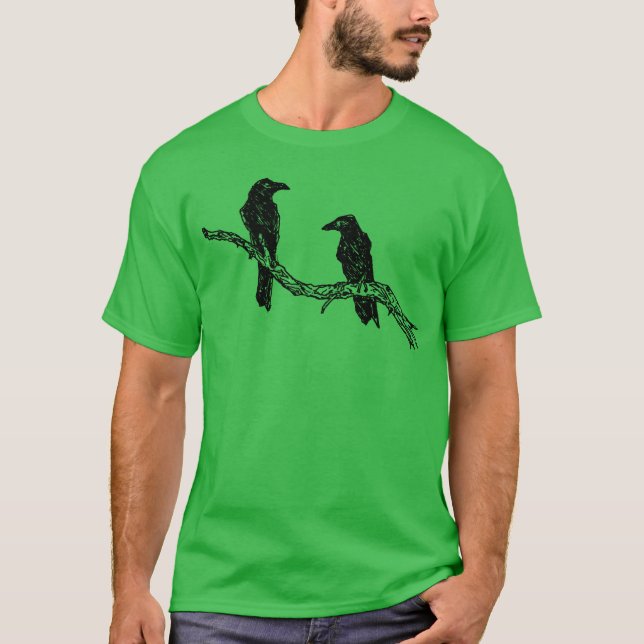 T-shirt Oiseaux Art cadeau (Devant)