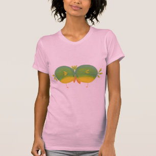 T-shirt Oiseaux caricaturaux soyeux et mignons