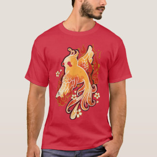 T-shirt Oiseaux d'art japonais kawaii sakura sakura Arbre 