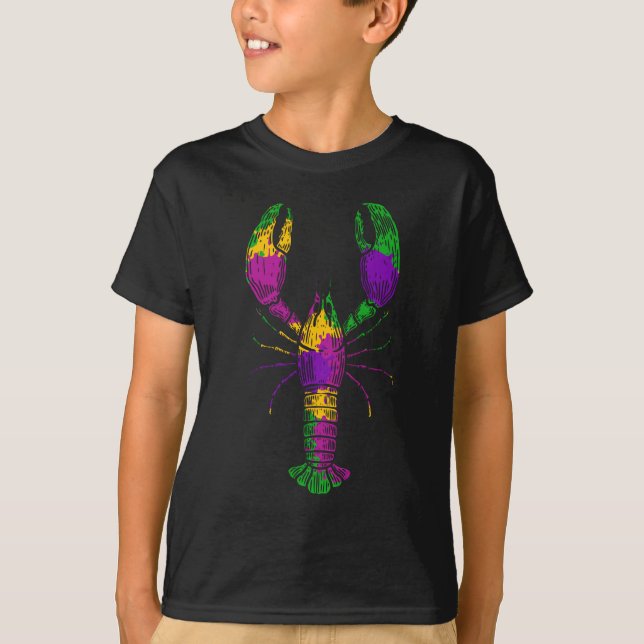 T-shirt Oiseaux de Crawfish Art Fruits de mer (Devant)