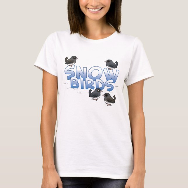 T-shirt Oiseaux de Neige (Devant)