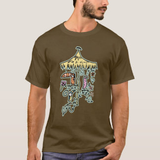 T-shirt Oiseaux de pièce de Tiki par Tiki élégant