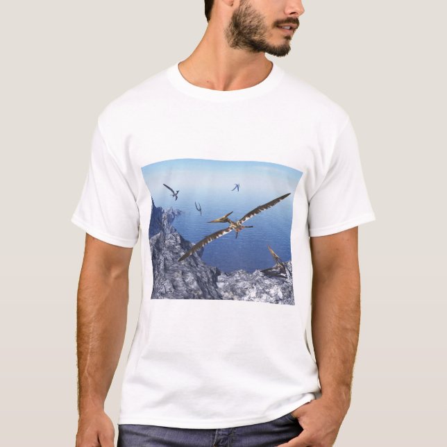 T-shirt Oiseaux de Pteranodon - 3D rendent (Devant)