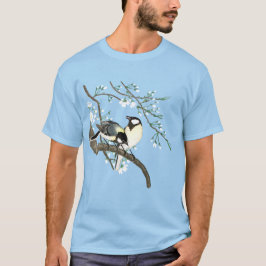 T-shirt Oiseaux et fleurs de cerisiers Ohara Koson