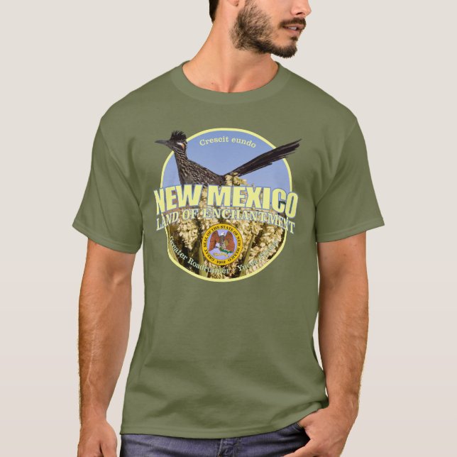 T-shirt Oiseaux et fleurs du Nouveau-Mexique (Devant)