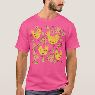 T-shirt Oiseaux jaunes