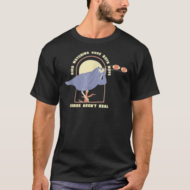 T-shirt Oiseaux L'observation va dans les deux voies Oisea (Devant)