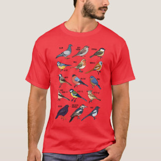 T-shirt Oiseaux sauvages pour observer les oiseaux Rétro