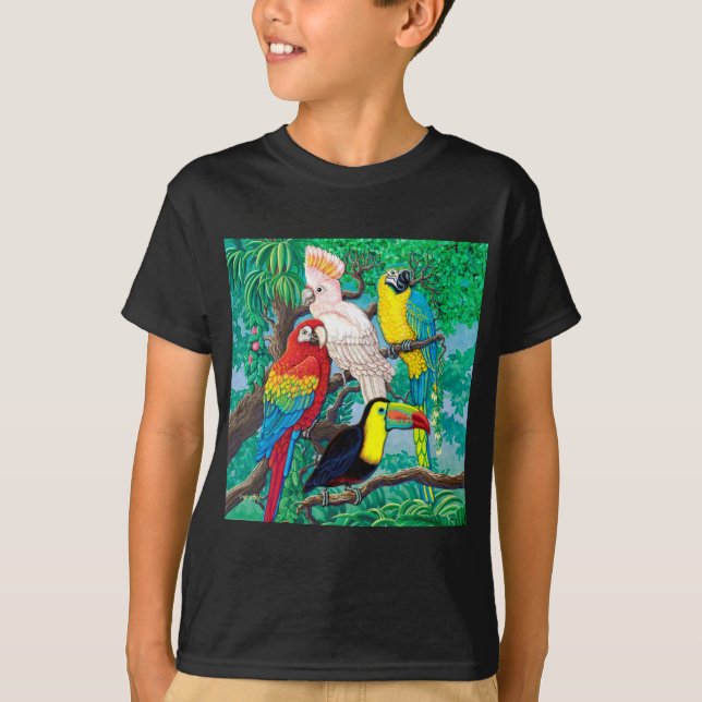 T-shirt Oiseaux tropicaux (Devant)