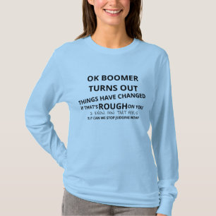 T-shirt OK Boomer Poem Variation Long Sleeve