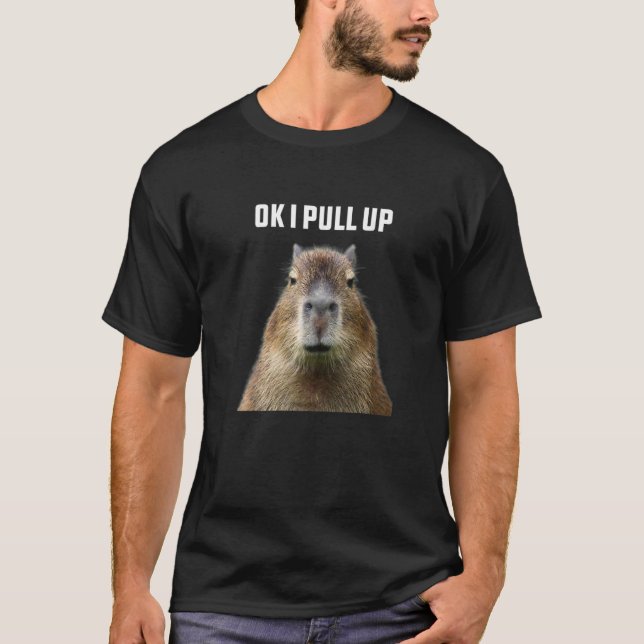 T-shirt Ok J'Ai Retiré Capybara Premium (Devant)