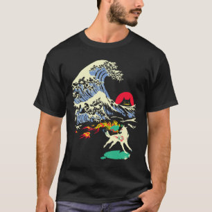 T-shirt Okami Amaterasu Dieu du Soleil Loup La Grande Vagu