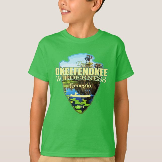 T-shirt Okeefenokee WA (flèche) (Devant)