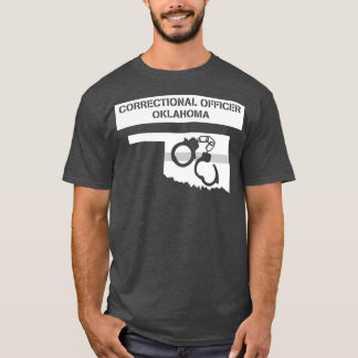 T-shirt Oklahoma Agent correctionnel Ligne mince gris