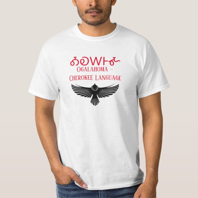 T-shirt Oklahoma Cherokee Langauge (Devant)