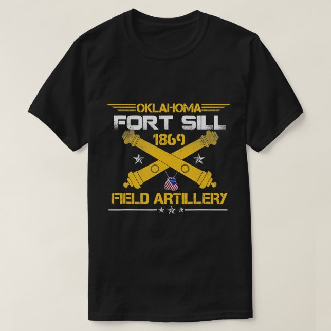 T-shirt OKLAHOMA FORT SILL 1869 ARTILLERIE SUR LE  (Design devant)
