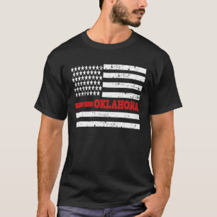 T-shirt Oklahoma Pompier Secourt en feu rouge désorganisé