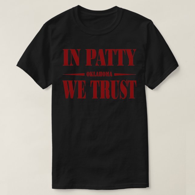 T-shirt Oklahoma Softball À Patty Nous Avons Confiance 4 (Design devant)