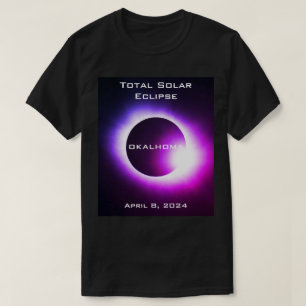 T-shirt Oklahoma Total éclipse solaire 8 avril 2024