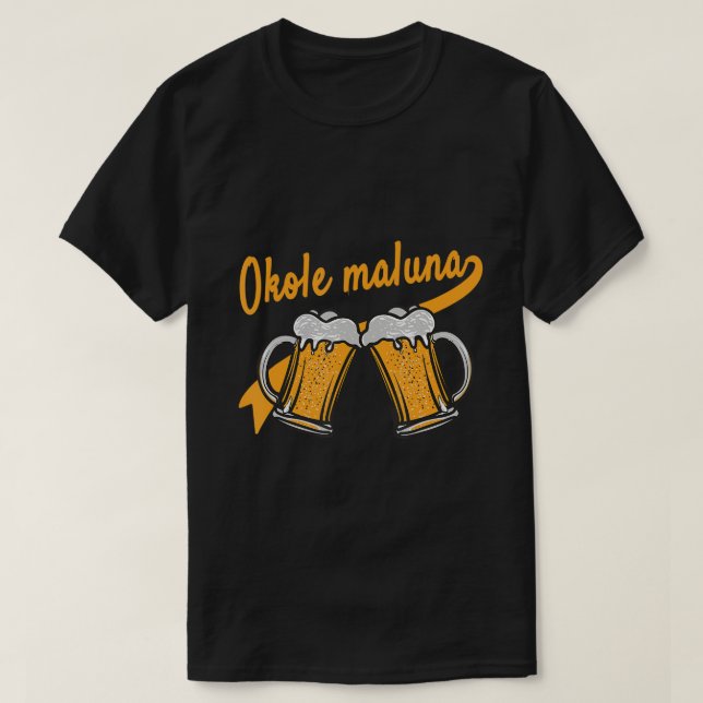 T-shirt Okole Maluna Hawaii encourage la bière Boire St Pa (Design devant)