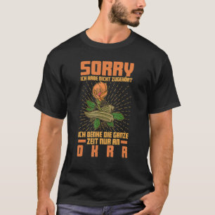 T-shirt Okra Vegetable Marshmallow Vegan Vegetarian